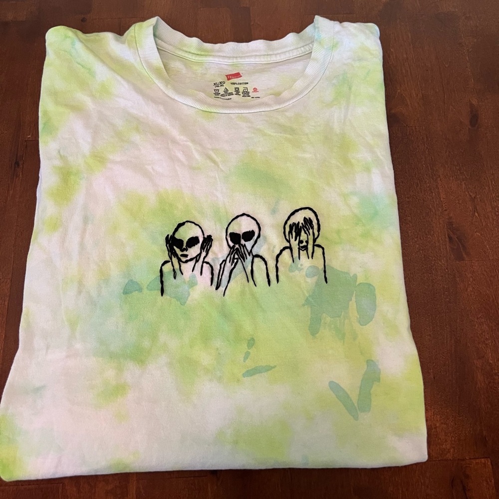Tie Dye Alien T Shirt